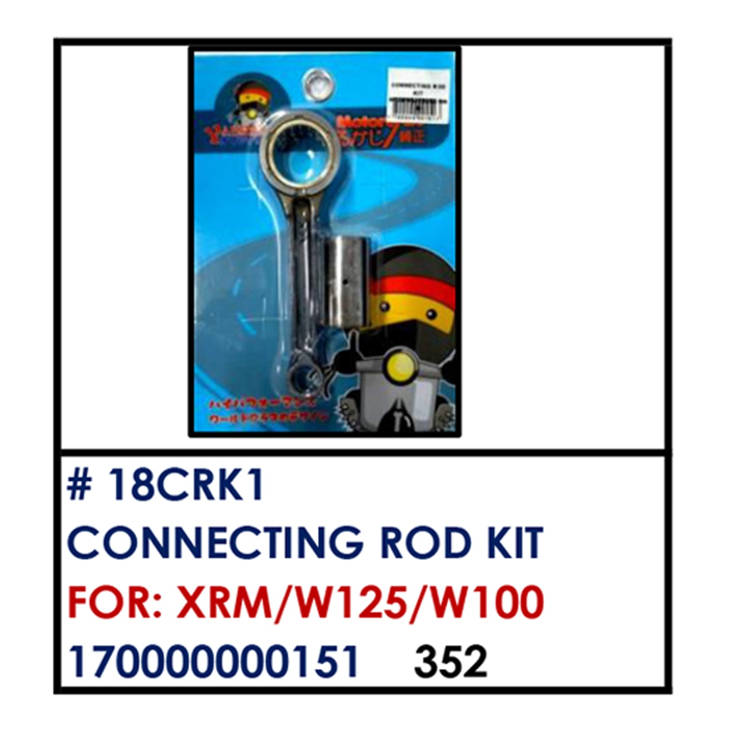 CONNECTING ROD KIT (18CRK1) - XRM/W125/W100 | YAKIMOTO - BESTPARTS.PH