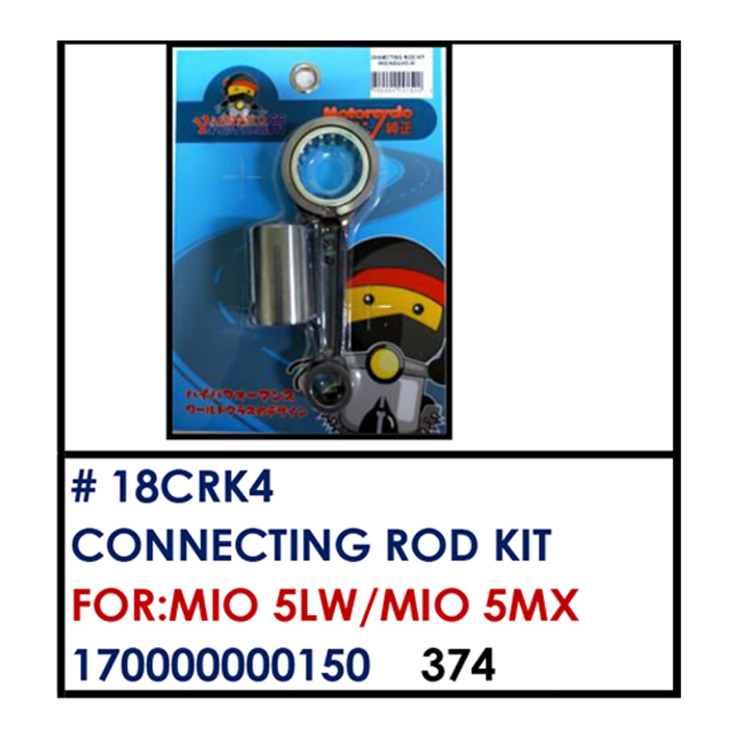 CONNECTING ROD KIT (18CRK4) - MIO 5LW/MIO 5MX | YAKIMOTO - BESTPARTS.PH