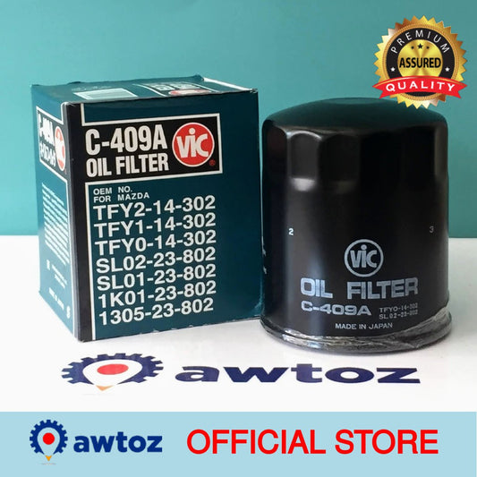 VIC C-409A Oil Filter for Mazda T2500, Kia Pregio - C409A - BESTPARTS.PH