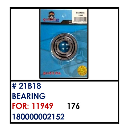 BEARING (21B18) - 11949 | YAKIMOTO - BESTPARTS.PH