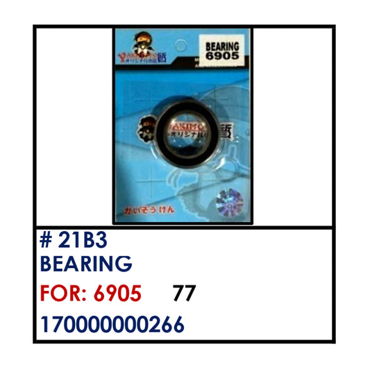 BEARING (21B3) - 6905 | YAKIMOTO - BESTPARTS.PH