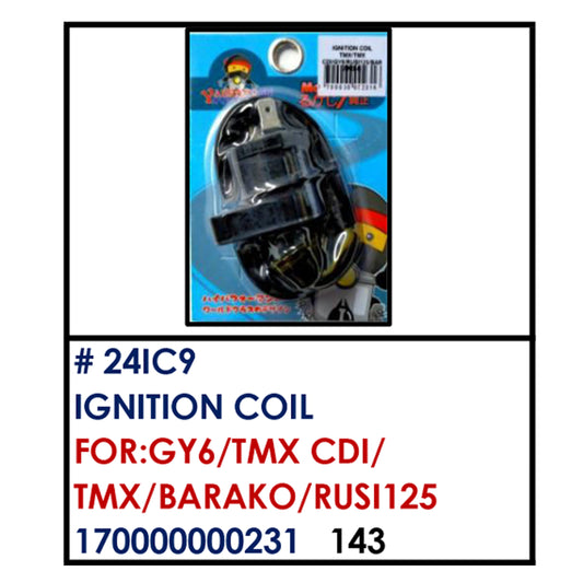 IGNITION COIL (24IC9) - GY6/TMX CDI/TMX/BARAKO/RUSI125 | YAKIMOTO - BESTPARTS.PH