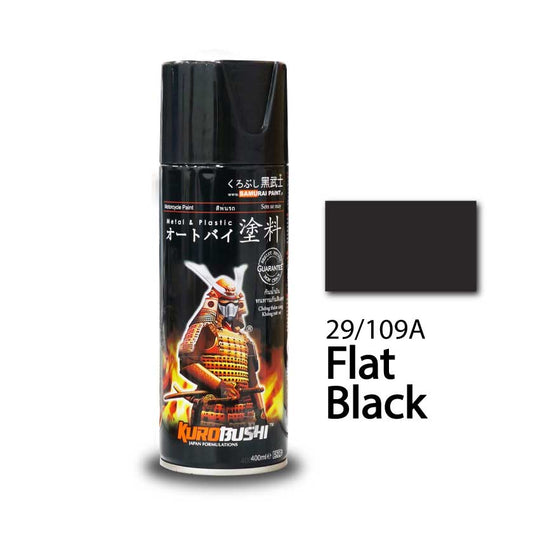 29/109A FLAT BLACK SAMURAI PAINT 400ML MALAYSIA (SPPAS029/109AFLATBLK)