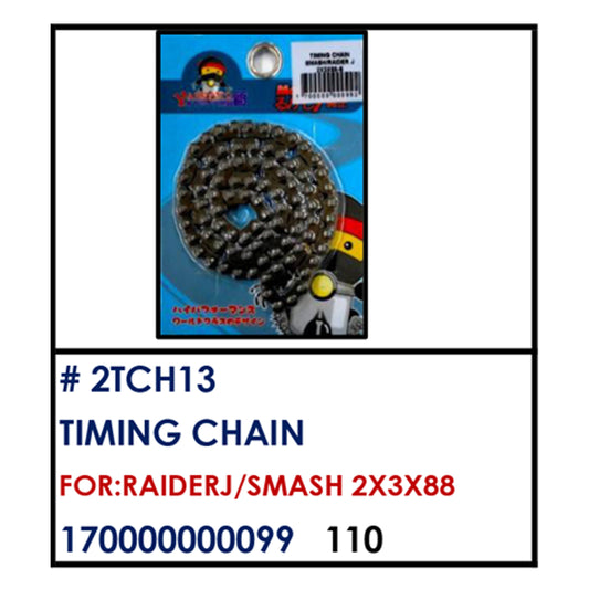 TIMING CHAIN (2TCH13) - RAIDER/SMASH 2X3X88 | YAKIMOTO - BESTPARTS.PH