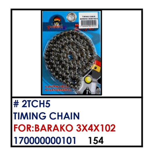 TIMING CHAIN (2TCH5) - BARAKO 3X4X102 | YAKIMOTO - BESTPARTS.PH