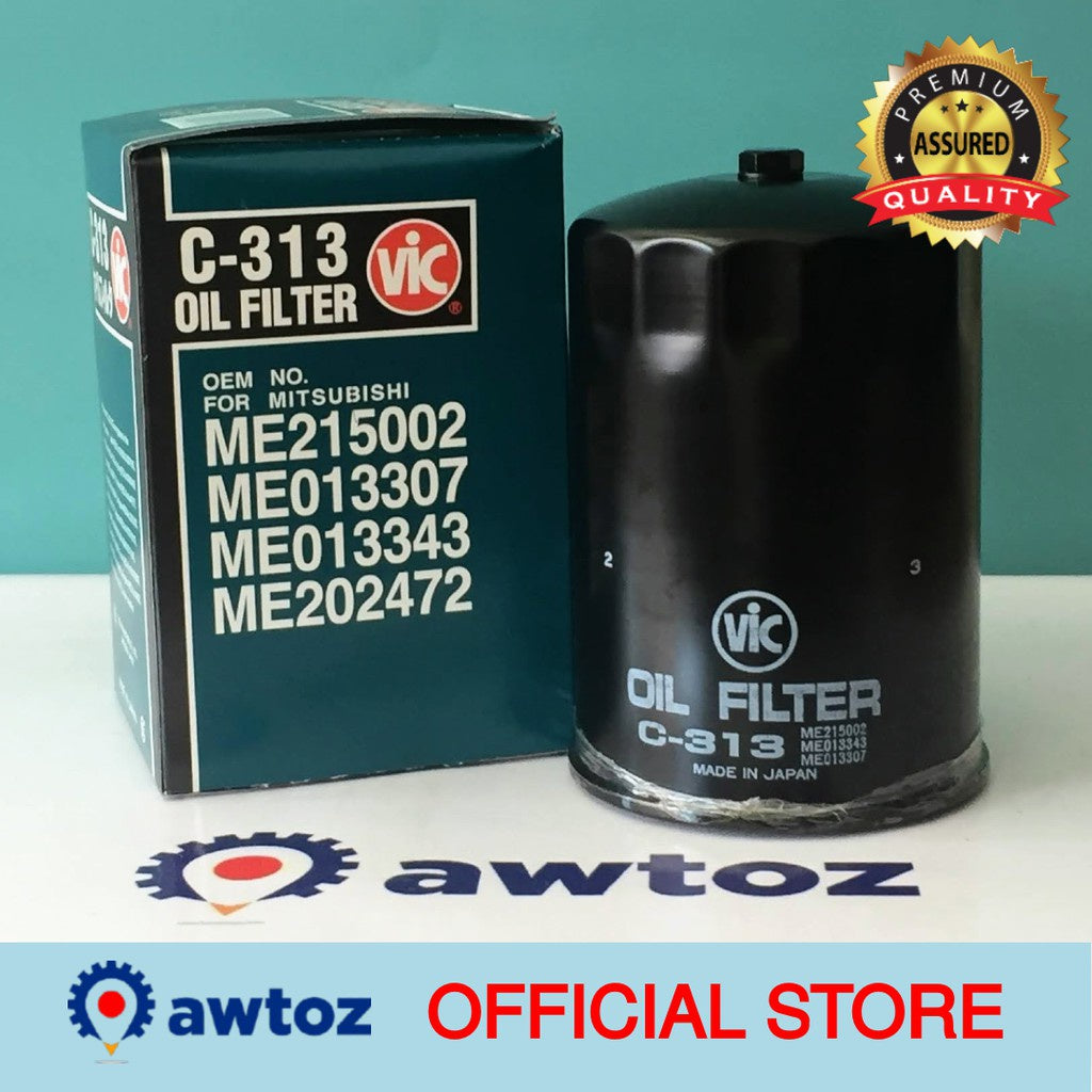 VIC C-313 Oil Filter for Mitsubishi Pajero, Montero Sport, Kia Sorento, Strada - C313 - BESTPARTS.PH