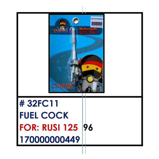 FUEL COCK (32FC11) - RUSI125 | YAKIMOTO - BESTPARTS.PH
