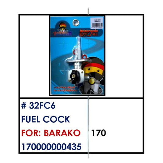 FUEL COCK (32FC6) - BARAKO | YAKIMOTO - BESTPARTS.PH