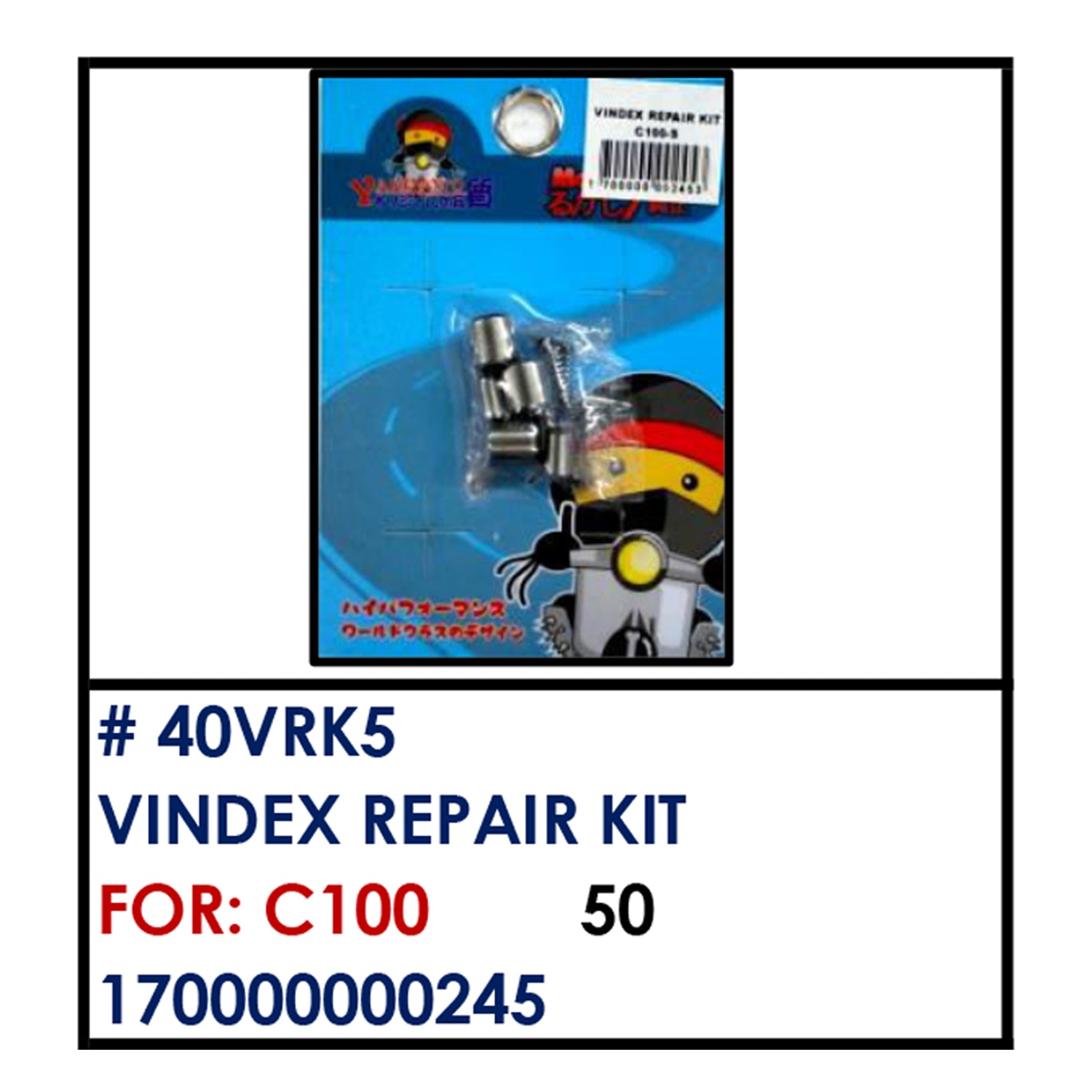VINDEX REPAIR KIT (40VRK5) - C100 | YAKIMOTO - BESTPARTS.PH