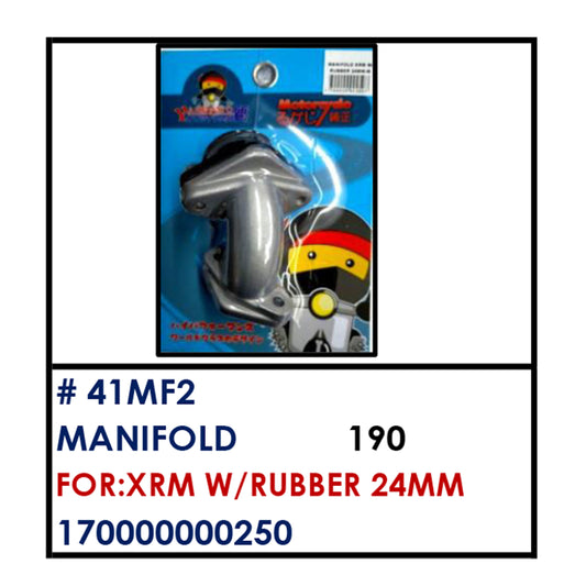 MANIFOLD (41MF2) - XRM w/RUBBER 24mm | YAKIMOTO - BESTPARTS.PH