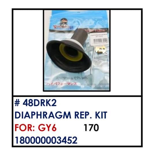 DIAPHRAGM REPAIR KIT (48DRK2) - GY6 | YAKIMOTO - BESTPARTS.PH