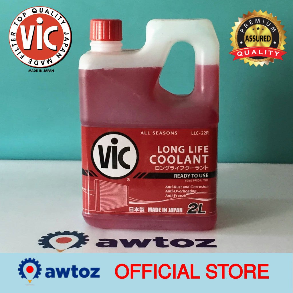 VIC Coolant 2Liters Ready to Use (Red) - BESTPARTS.PH