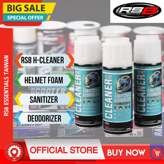 RS8 Helmet Cleaner Sanitizer Foam Disinfectant 450ml - BESTPARTS.PH