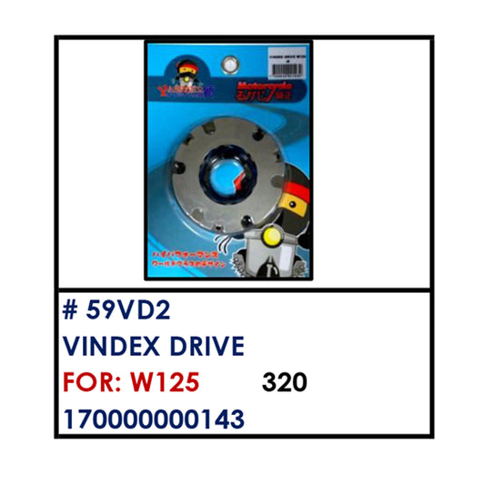 VINDEX DRIVE (59VD2) - W125 | YAKIMOTO - BESTPARTS.PH