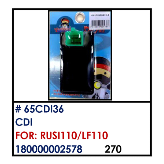 CDI (65CDI36) - RUSI110/LF110 | YAKIMOTO - BESTPARTS.PH