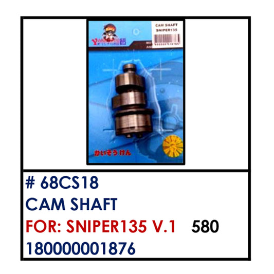 CAMSHAFT (68CS18) - SNIPER135 V.1 | YAKIMOTO - BESTPARTS.PH