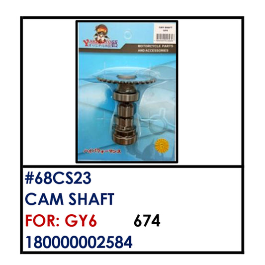 CAMSHAFT (68CS23) - GY6 | YAKIMOTO - BESTPARTS.PH
