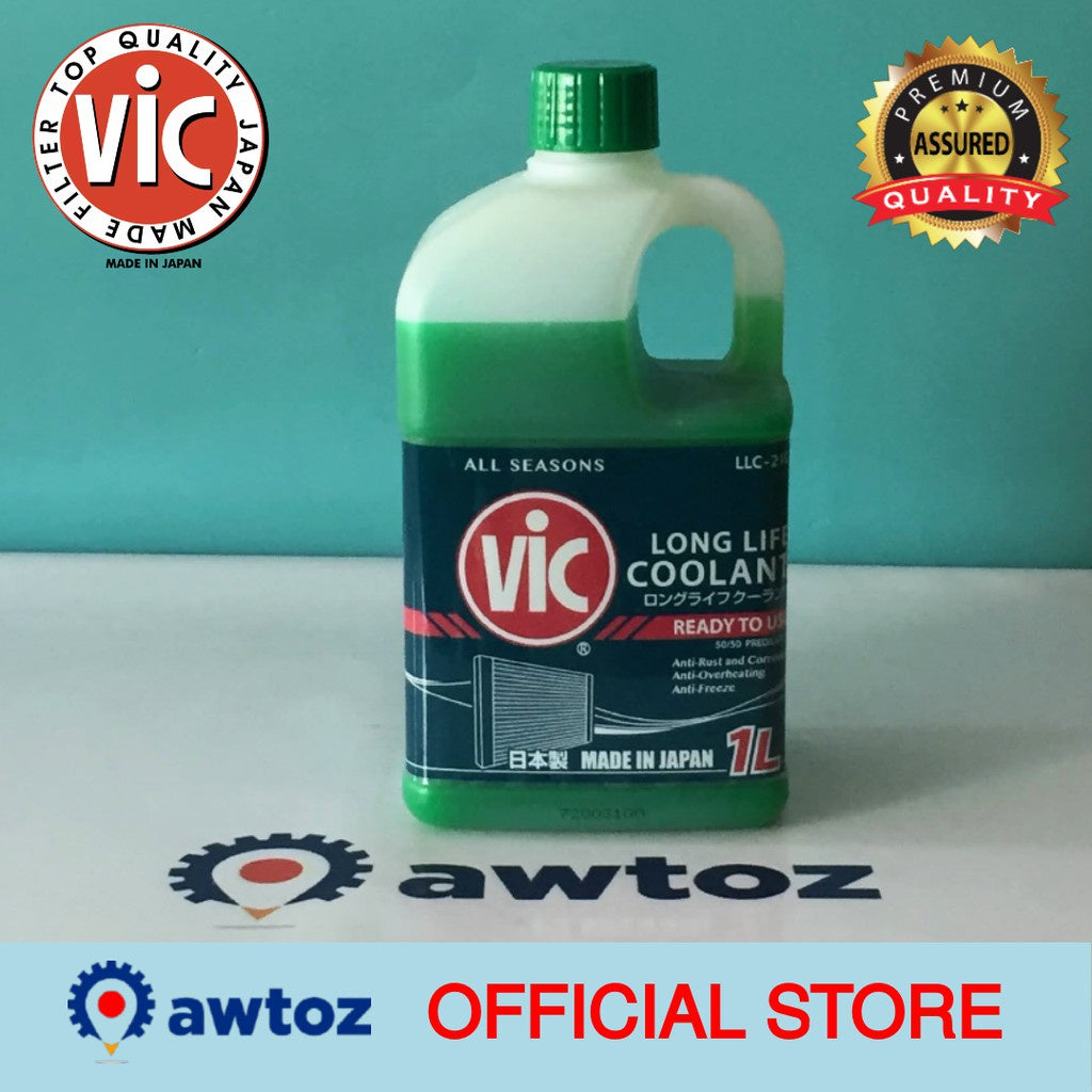 VIC Coolant 1Liter Ready to Use (Green) - BESTPARTS.PH