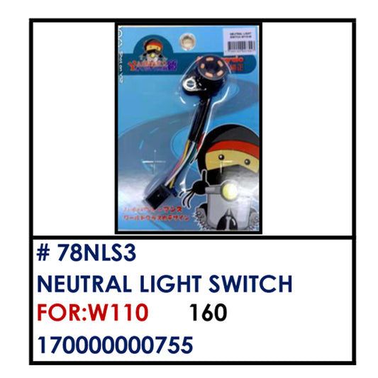 NEUTRAL LIGHT SWITCH (78NLS3) - W110 | YAKIMOTO - BESTPARTS.PH