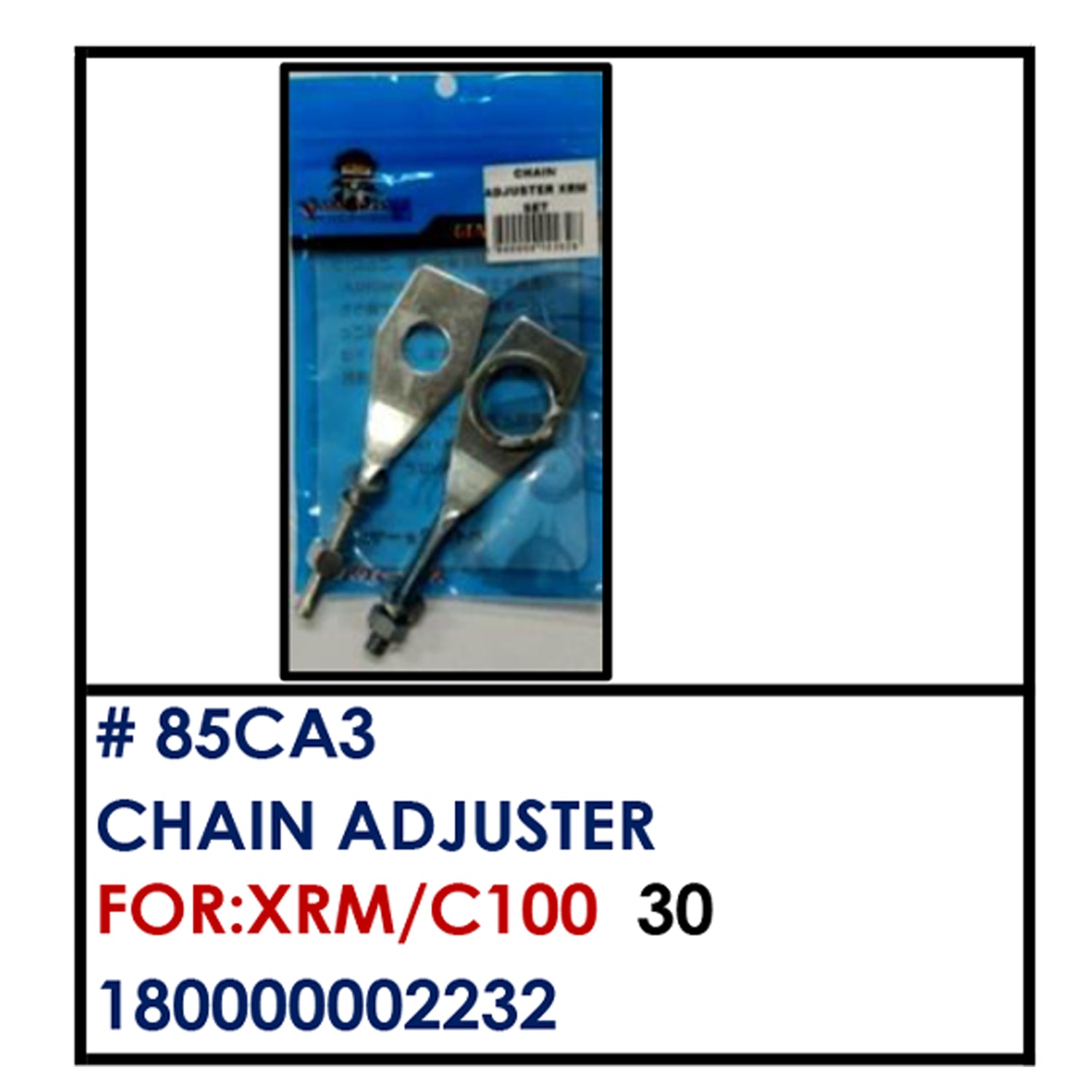 CHAIN ADJUSTER (85CA3) - XRM/C100 | YAKIMOTO - BESTPARTS.PH