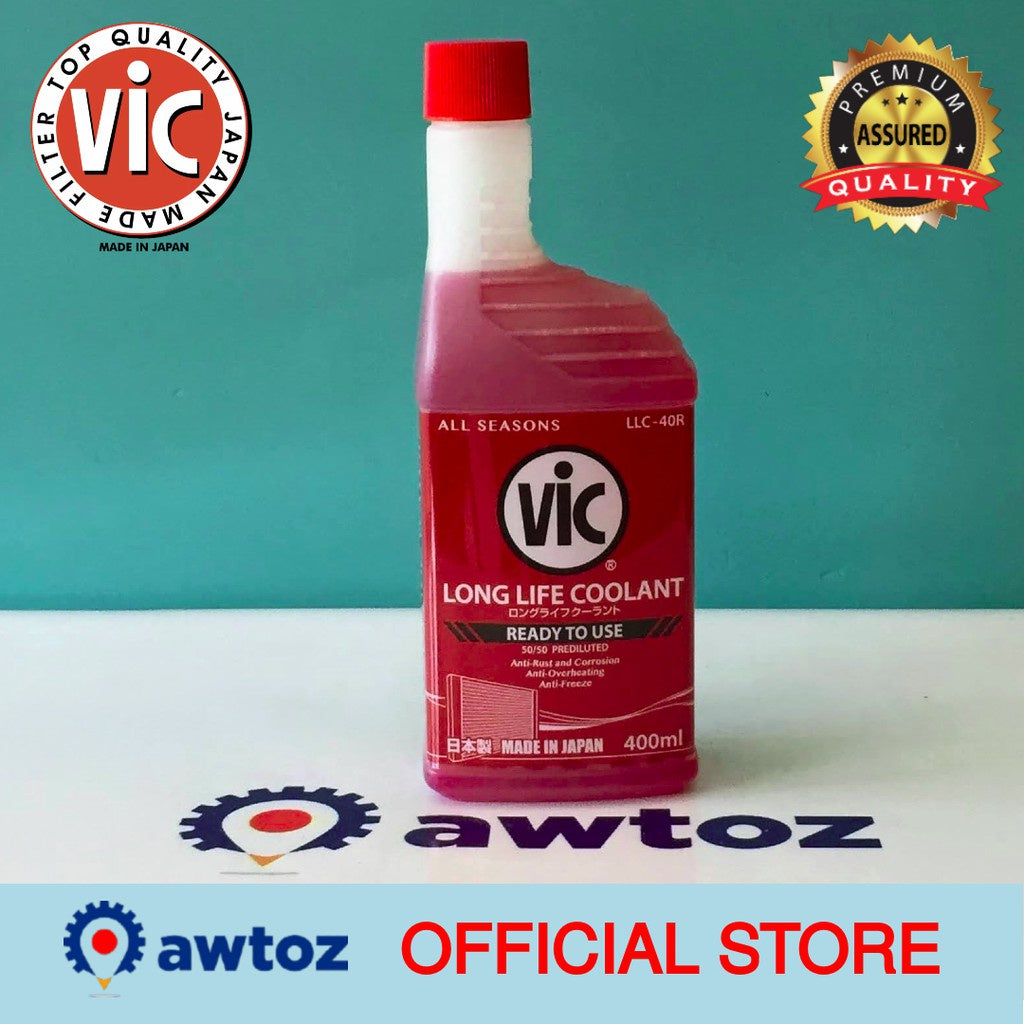 VIC Coolant 400ml Ready to Use (Red) - BESTPARTS.PH