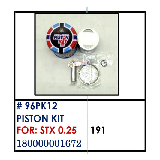 PISTON KIT (96PK12) - STX 0.25 | YAKIMOTO - BESTPARTS.PH
