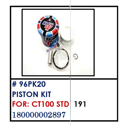 PISTON KIT (96PK20) - CT100 STD | YAKIMOTO - BESTPARTS.PH