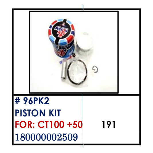 PISTON KIT (96PK2) - CT100 +50 | YAKIMOTO - BESTPARTS.PH