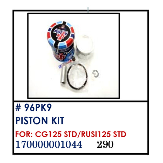 PISTON KIT (96PK9) - CG125 STD/RUSI125 STD | YAKIMOTO - BESTPARTS.PH