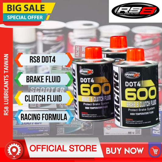 RS8 Brake Fluid DOT 4 Racing 250ml - BESTPARTS.PH