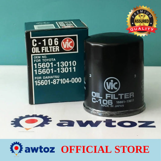 VIC C-106 Oil Filter for Toyota Tamaraw GL Gas, Lite Ace - C106 - BESTPARTS.PH