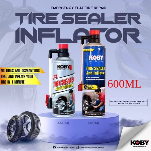 Koby Tire Inflator and Sealant Premium Quality 450ml - BESTPARTS.PH