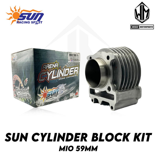 SUN CYLINDER BLOCK KIT W/ RIK PISTON (YAMAHA MIO 59MM)
